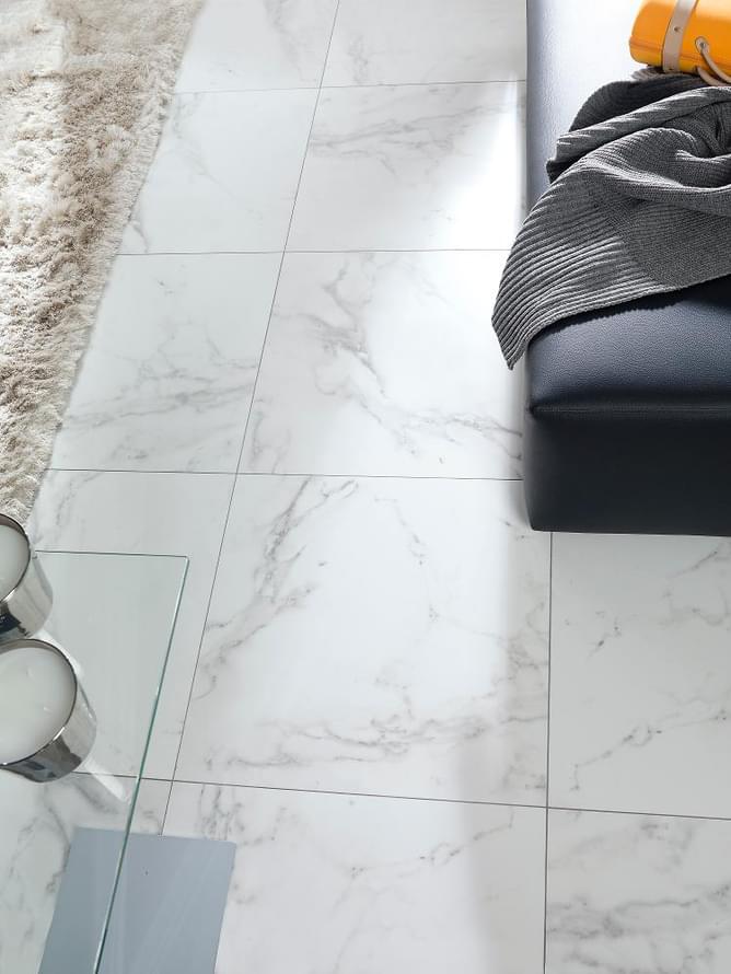 керамогранит фабрики Porcelanosa коллекция Carrara Blanco
