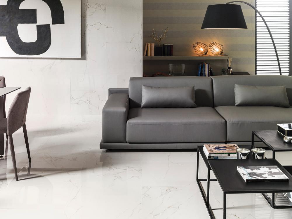 керамогранит фабрики Porcelanosa коллекция Carrara Blanco