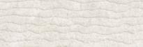 Плитка Porcelanosa Contour White 33.3x100 см, поверхность матовая, рельефная