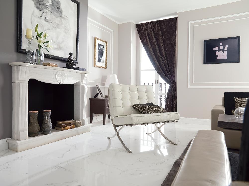 керамика фабрики Porcelanosa коллекция Marmol Carrara