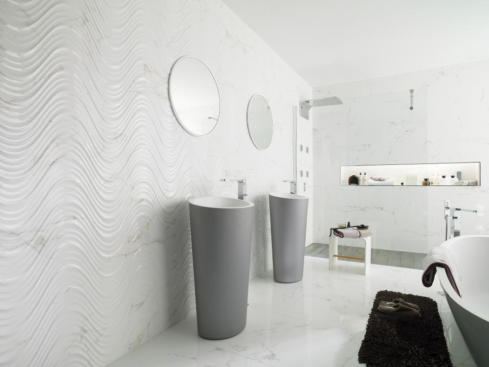 керамика фабрики Porcelanosa коллекция Marmol Carrara
