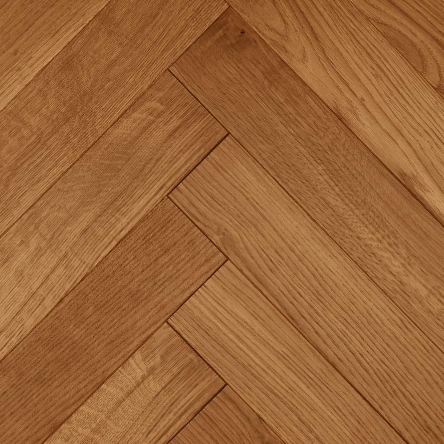 Паркетная доска Primavera Английская Ёлка Oak Melodía Натур 9x60 см, поверхность матовый лак