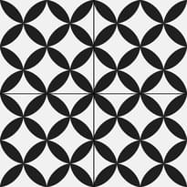Плитка Prissmacer Circle Black Pre-Cut 45x45 см, поверхность матовая