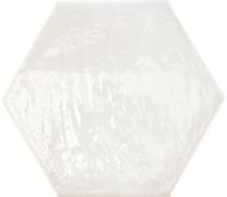 Плитка Prissmacer Rain Bianco Hex 19.8x22.8 см, поверхность глянец