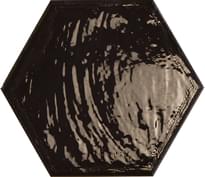 Плитка Prissmacer Rain Nero Hex 19.8x22.8 см, поверхность глянец