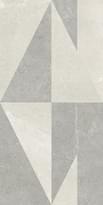 Плитка Provenza Eureka Intarsio Bianco-Grigio 30x60 см, поверхность матовая, рельефная