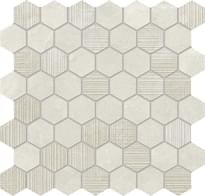 Плитка Provenza Eureka Mosaico Esagona Bianco 30x30 см, поверхность матовая, рельефная