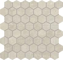 Плитка Provenza Eureka Mosaico Esagona Sabbia 30x30 см, поверхность матовая, рельефная