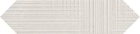 Плитка Provenza Eureka Tartan Losanga Bianco 7.5x30 см, поверхность матовая, рельефная