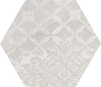 Provenza Gesso Esagona Patchwork Natural White 25x29 см, поверхность матовая