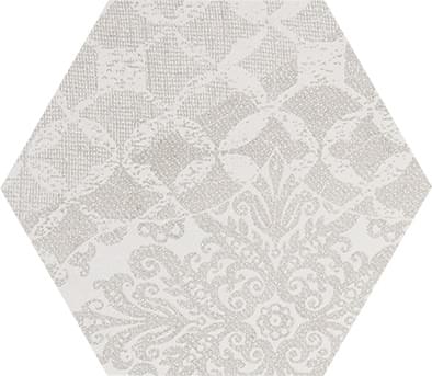 Provenza Gesso Esagona Patchwork Natural White 25x29 см, поверхность матовая