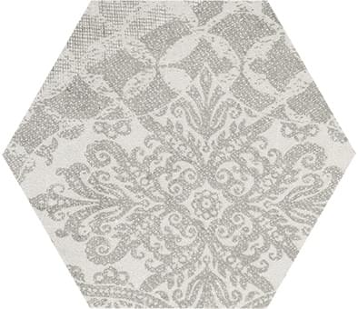 Provenza Gesso Esagona Patchwork Pearl Grey 25x29 см, поверхность матовая