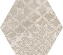 Provenza Gesso Esagona Patchwork Taupe Linen 25x29 см, поверхность матовая