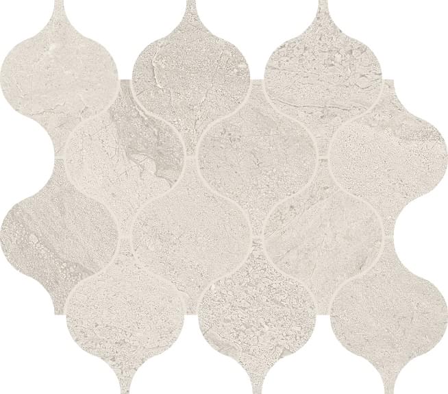 Provenza Pietra Di Orosei Mosaico Provenzale Evo Grigio Conchiglia Silktech 29x33 см, поверхность матовая