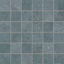 Плитка Provenza Re-Play Concrete Mosaico Recupero 5x5 Verdigris 30x30 см, поверхность матовая, рельефная