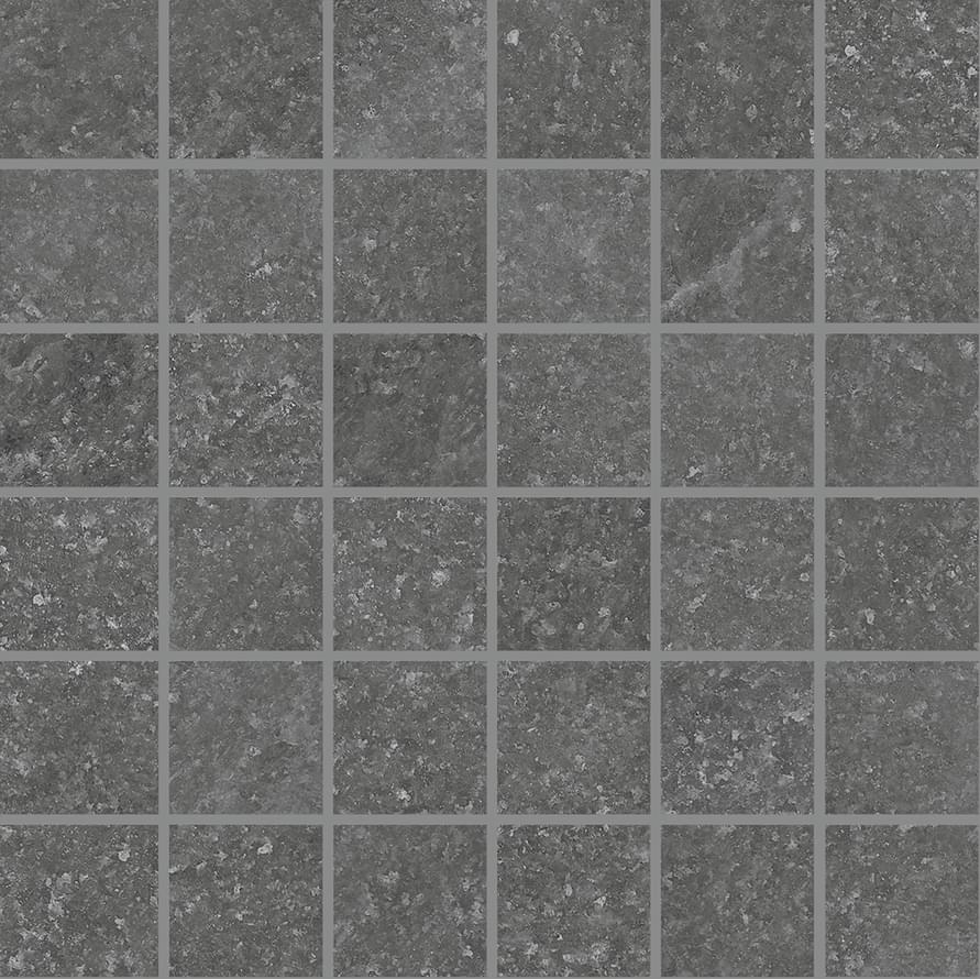 Provenza Salt Stone Mosaico 5x5 Black Iron Lappato 30x30