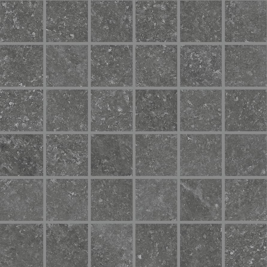 Provenza Salt Stone Mosaico 5x5 Black Iron Naturale 30x30