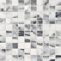 Плитка Provenza Unique Marble Mosaico 3x3 Bianco Siena Lappato 30x30 см, поверхность полированная