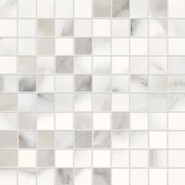Плитка Provenza Unique Marble Mosaico 3x3 Calacatta Regale Silktech 30x30 см, поверхность полуматовая, рельефная