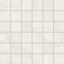 Плитка Provenza Unique Travertine Mosaico 5x5 Minimal White Naturale 30x30 см, поверхность матовая