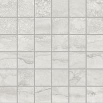 Плитка Provenza Unique Travertine Mosaico 5x5 Vein Cut Silver Lappato 30x30 см, поверхность матовая