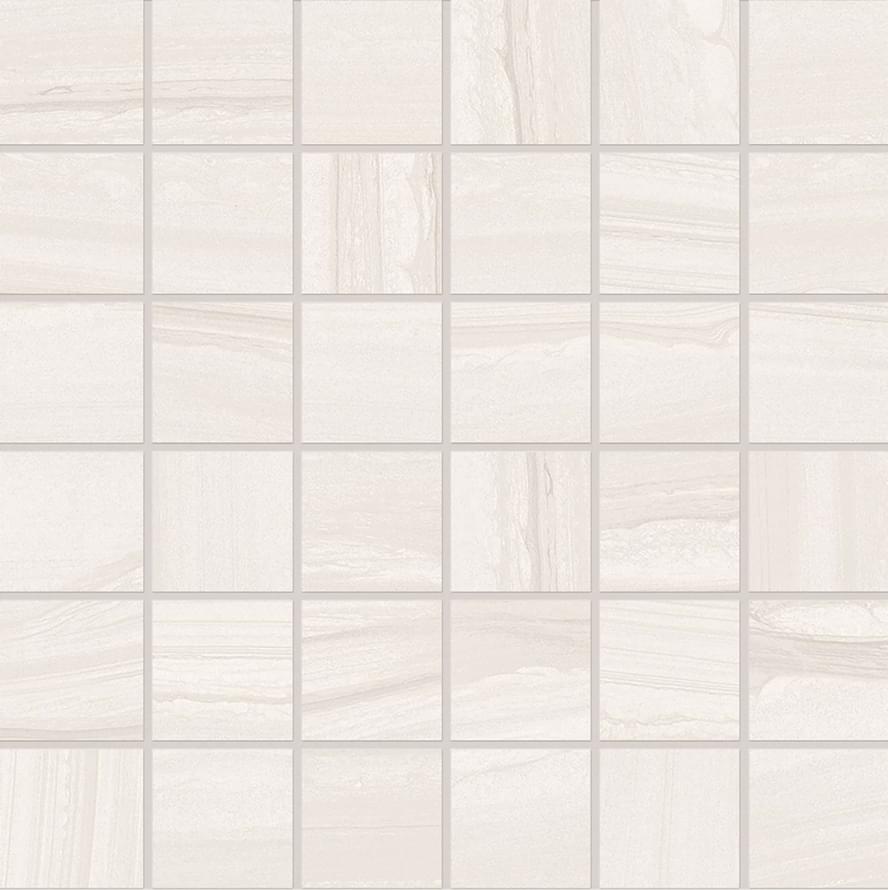 Provenza Varana Stone Mosaico 50x50 Vein Cut White Silktech 30x30