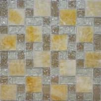 Плитка Q Stones Мозаика Стекло Камень G-081-Fp-8 29.8x29.8 см, поверхность глянец