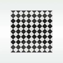 Плитка REDA Геометрия Классика Шахматка Ral 9005 20x20 см, поверхность глянец