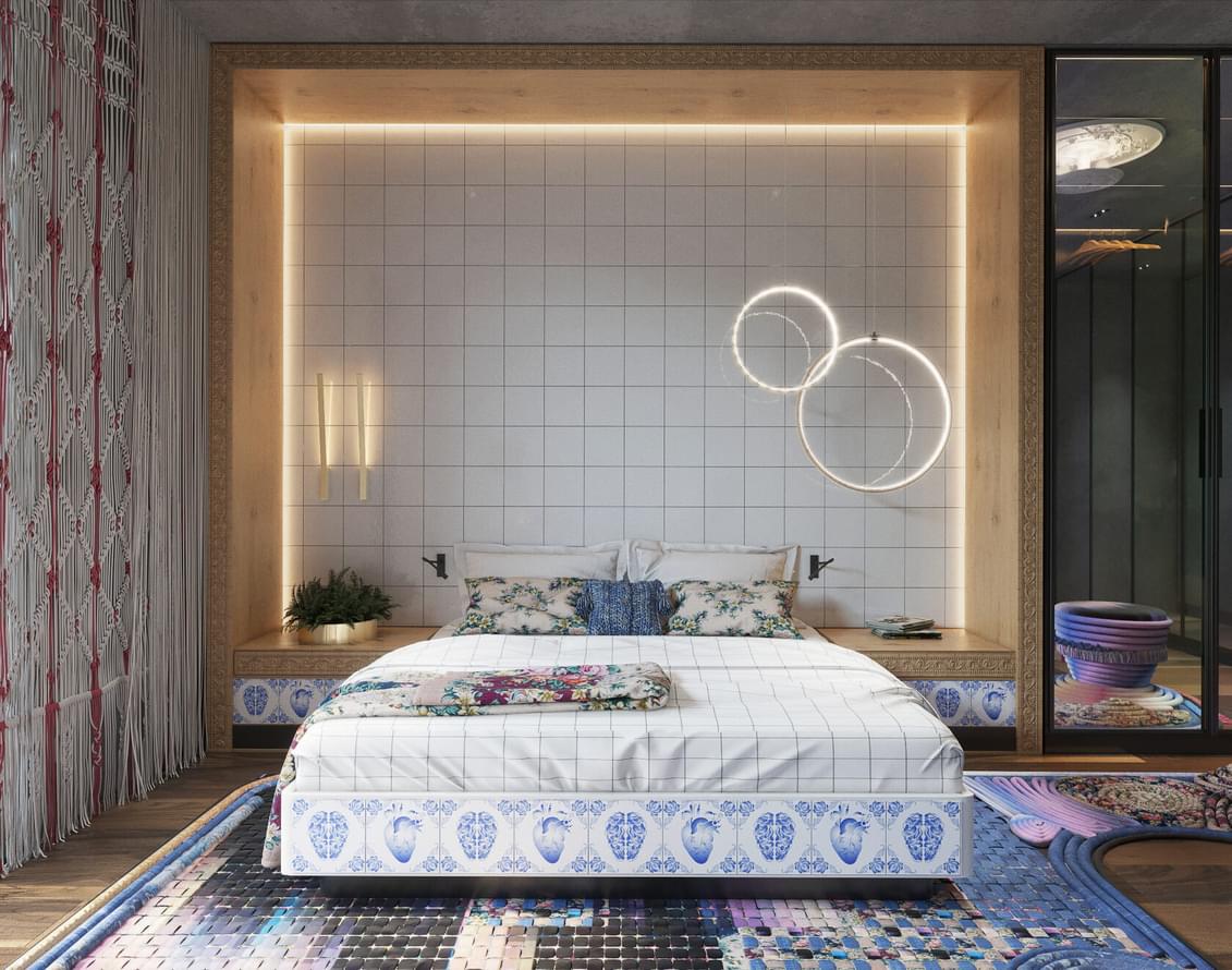 керамика фабрики REDA коллекция Синий Русский