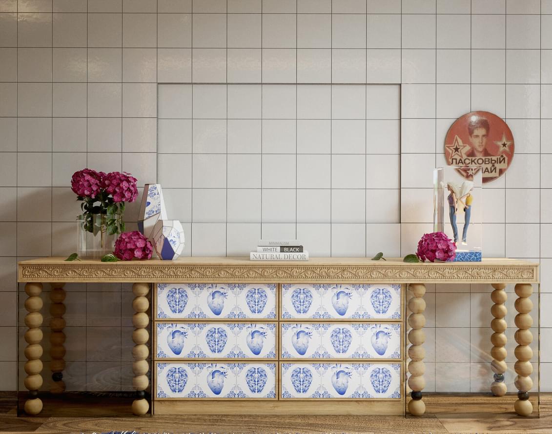 керамика фабрики REDA коллекция Синий Русский