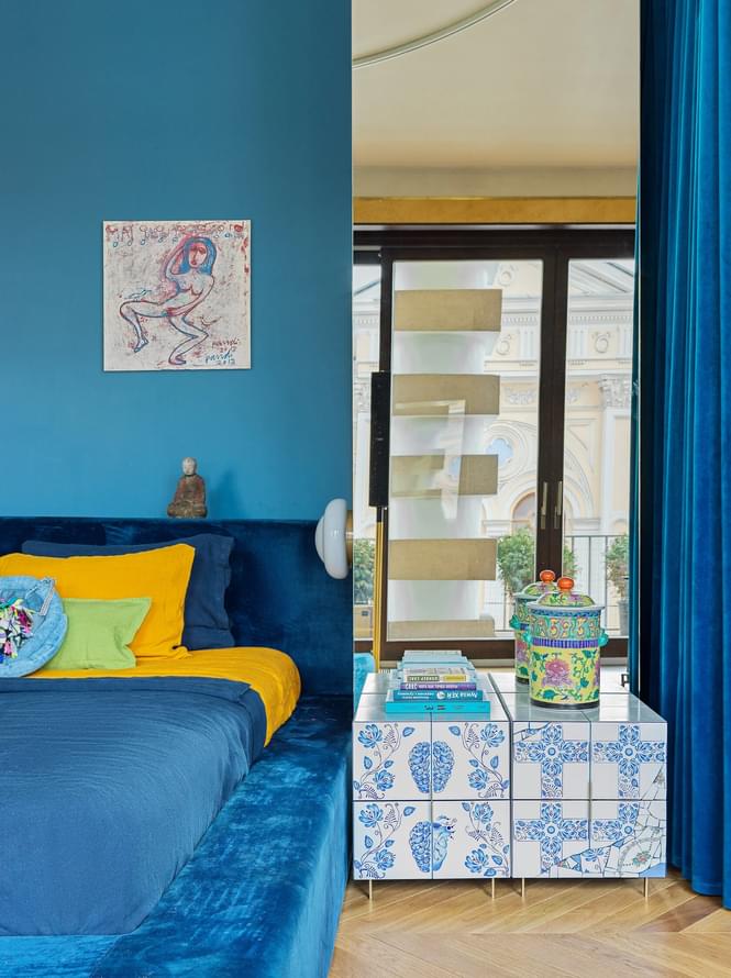 керамика фабрики REDA коллекция Синий Русский