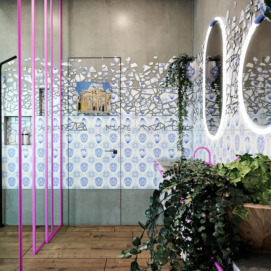 керамика фабрики REDA коллекция Синий Русский