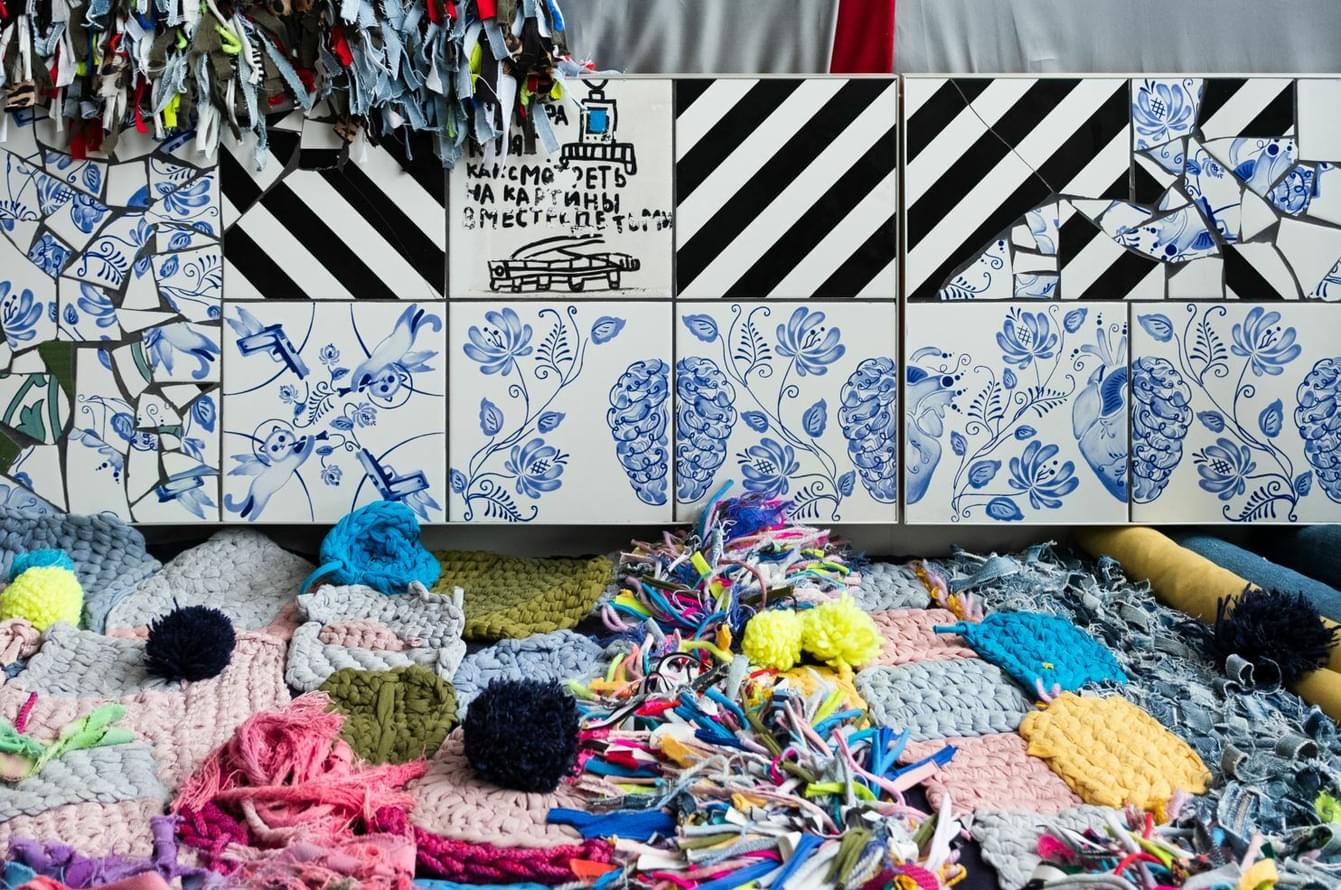 керамика фабрики REDA коллекция Синий Русский