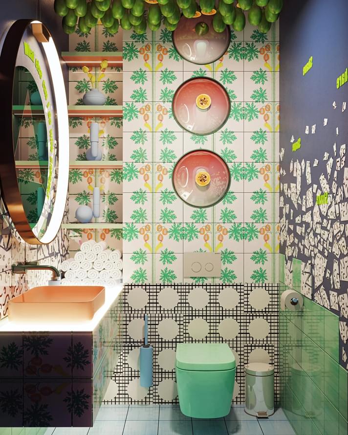 керамика фабрики REDA коллекция Фруктовый Лес