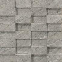 Плитка Ragno Realstone Quarzite Grigio Mosaico 3D 29x29 см, поверхность матовая