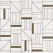 Плитка Ragno Resina Bianco Mosaico Forme 40x43 см, поверхность матовая