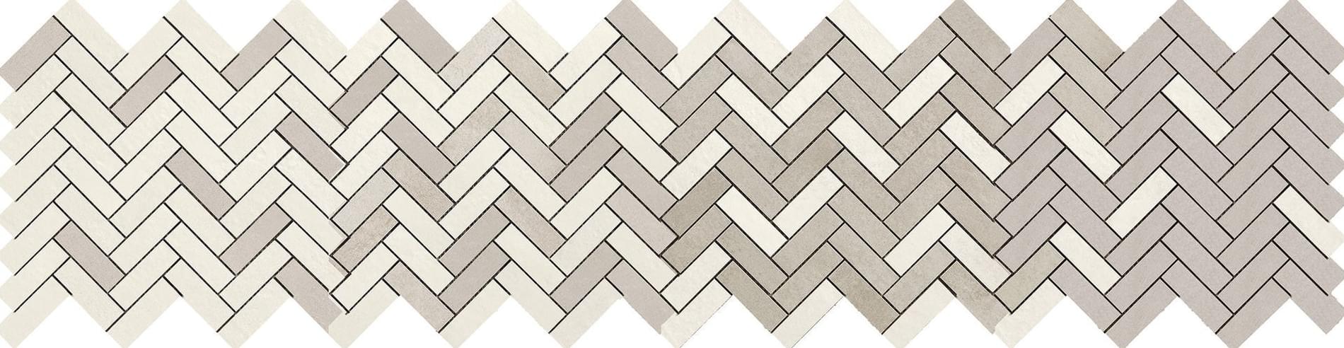 Ragno Terracruda Mosaico Degrade Calce Luce 33.2x128.8