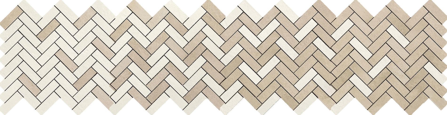 Ragno Terracruda Mosaico Degrade Sabbia Luce 33.2x128.8