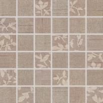 Плитка Rako Textile Brown Mosaic 30x30 см, поверхность матовая