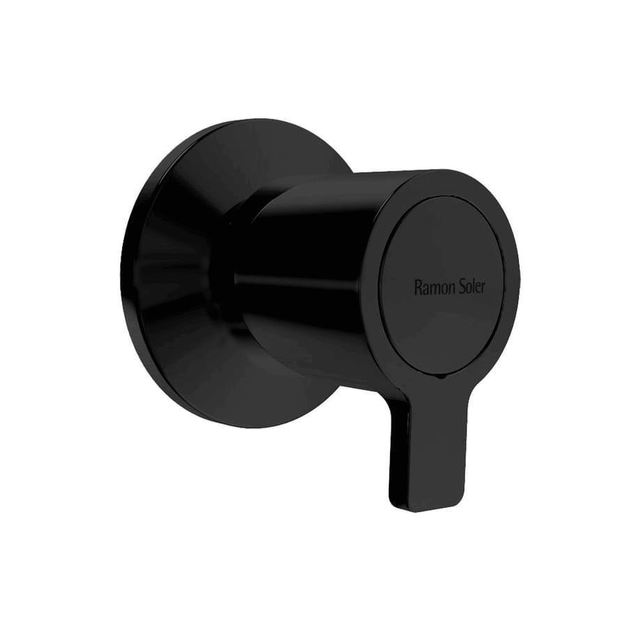Плитка Ramonsoler Blautherm Кран встраиваемый 1/2 BLAUTHERM черный  поверхность матовая