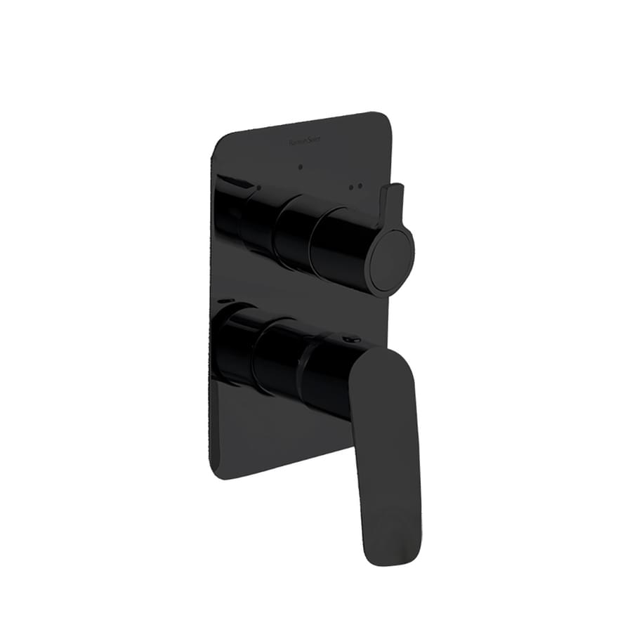 Плитка Ramonsoler New Fly Встраиваемый смеситель для душа на 2 выхода NEW FLY черный  поверхность матовая