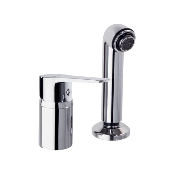Плитка Ramonsoler Titanium Встраиваемый смеситель для парикмахерской раковины с лейкой TITANIUM хром  поверхность глянец
