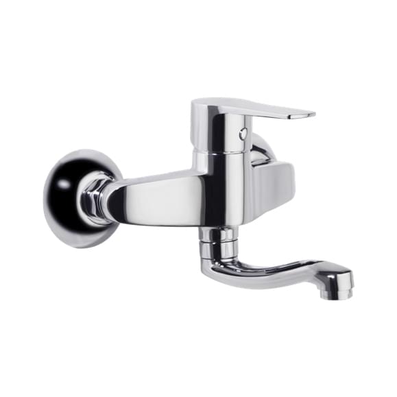 Плитка Ramonsoler Titanium Смеситель для кухни настенный TITANIUM хром  поверхность глянец