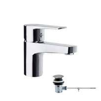 Плитка Ramonsoler Titanium Смеситель для раковины с автоматическим клапаном TITANIUM хром поверхность глянец