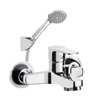 Плитка Ramonsoler Titanium Смеситель округлый для ванны с душевым комплектом TITANIUM хром поверхность глянец
