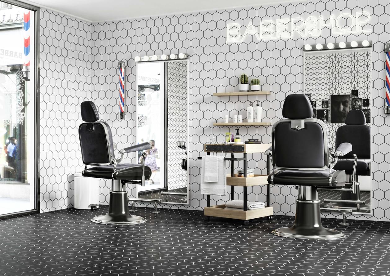 керамогранит фабрики Realonda коллекция Hex Black Snow