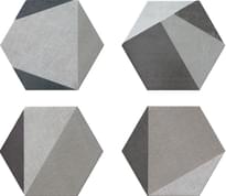 Плитка Realonda Hextangram Fabric Grey 28.5x33 см, поверхность матовая