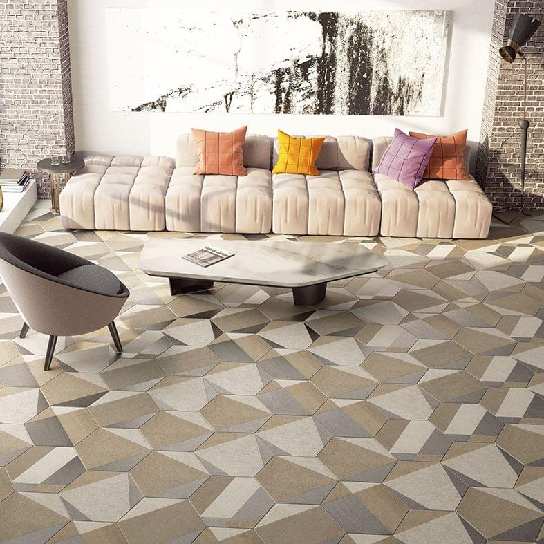 керамогранит фабрики Realonda коллекция Hextangram