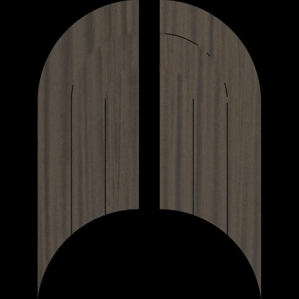 Плитка Refin Canal Grande Moro Onda Soft R 23.8x49.2 см, поверхность полуматовая