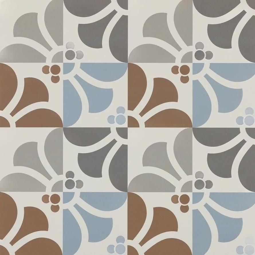 Плитка Refin Frame Emilia Flower Random R 60x60 см, поверхность матовая